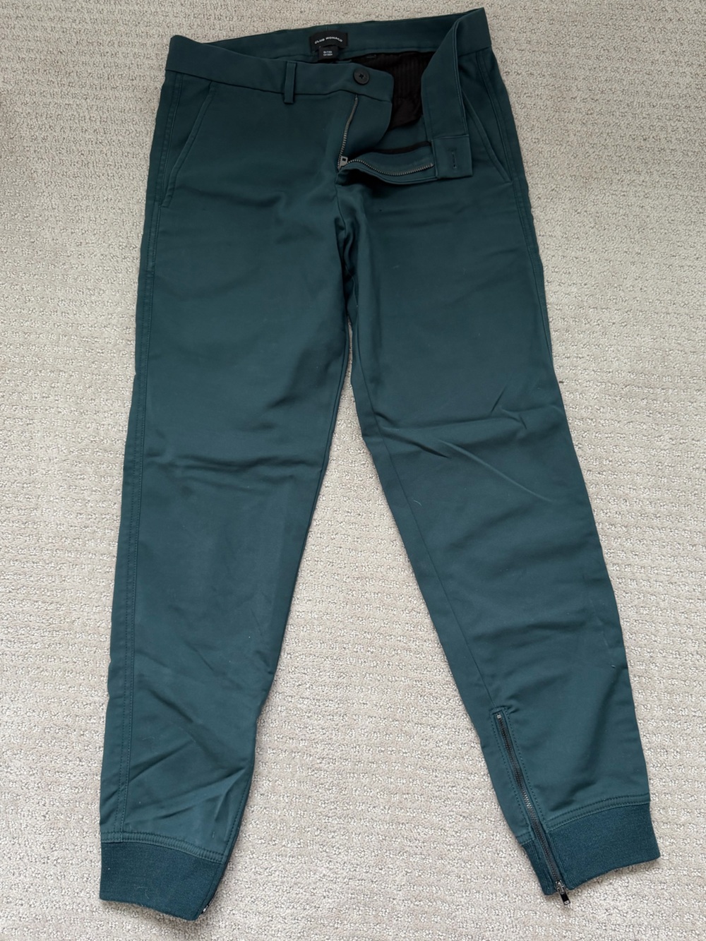 Club Monaco Men's Teal Stretch Jogger Pants